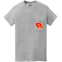 Men's JR Motorsports Official Team Apparel  Heather Gray Dale Earnhardt Jr. Sun Drop #8 Camaro Pocket T-Shirt