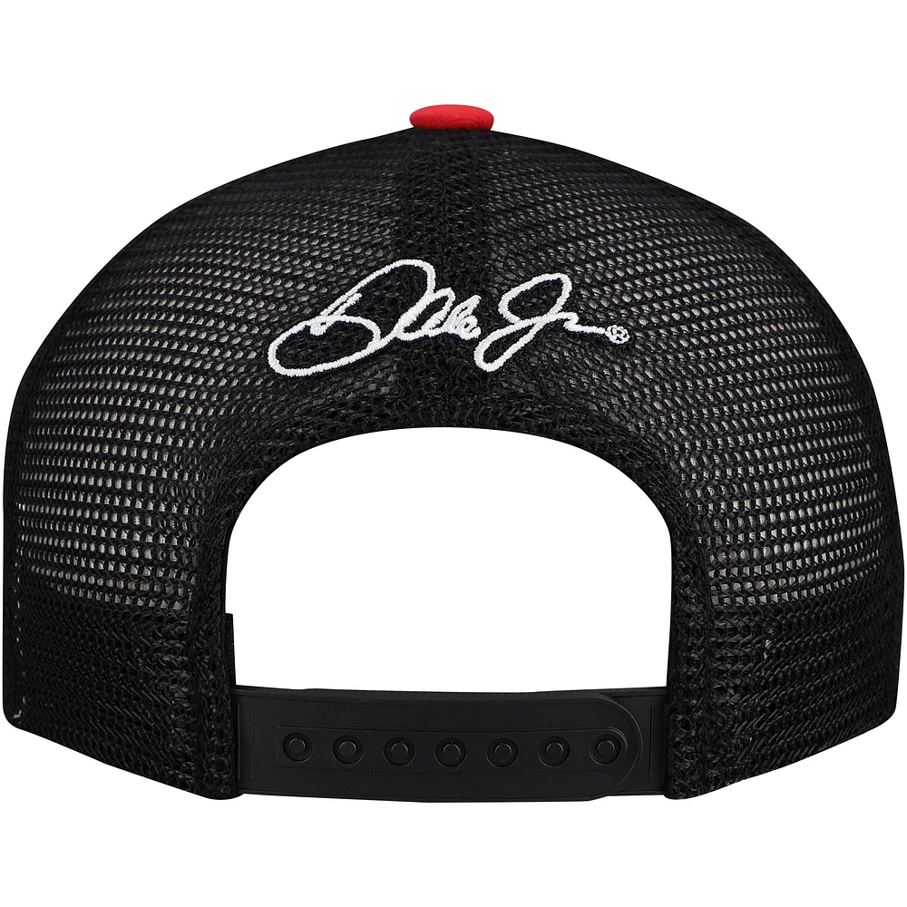 Vêtements officiels de l'équipe JR Motorsports pour hommes, casquette ajustable rouge/noire Dale Earnhardt Jr. Budweiser Big #8