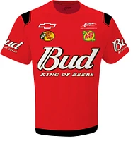 T-shirt officiel de l'équipe JR Motorsports pour homme avec uniforme Budweiser Dale Earnhardt Jr. rouge