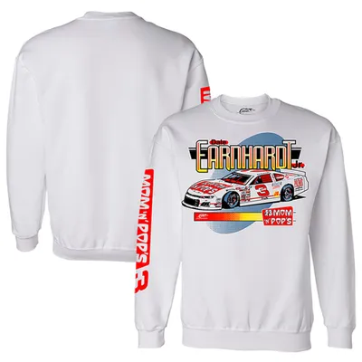 Dale Earnhardt Jr. JR Motorsports Official Team Apparel Mom N' Pops Pullover Sweatshirt - White