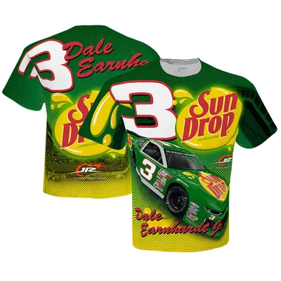 Dale Earnhardt Jr. JR Motorsports Official Team Apparel Sun Drop Total Print T-Shirt - White