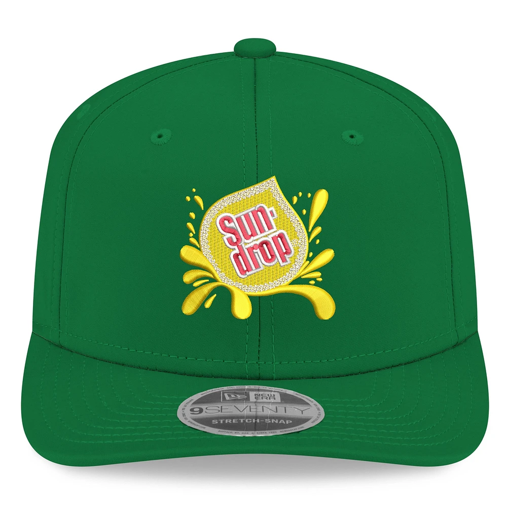 Men's New Era  Green Dale Earnhardt Jr. Sun Drop 9SEVENTY Stretch-Snap Hat