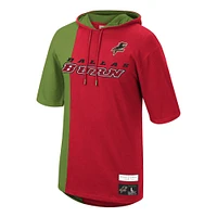 Sweat à capuche manches courtes pour hommes Mitchell & Ness rouge/vert Dallas Burn Since '96