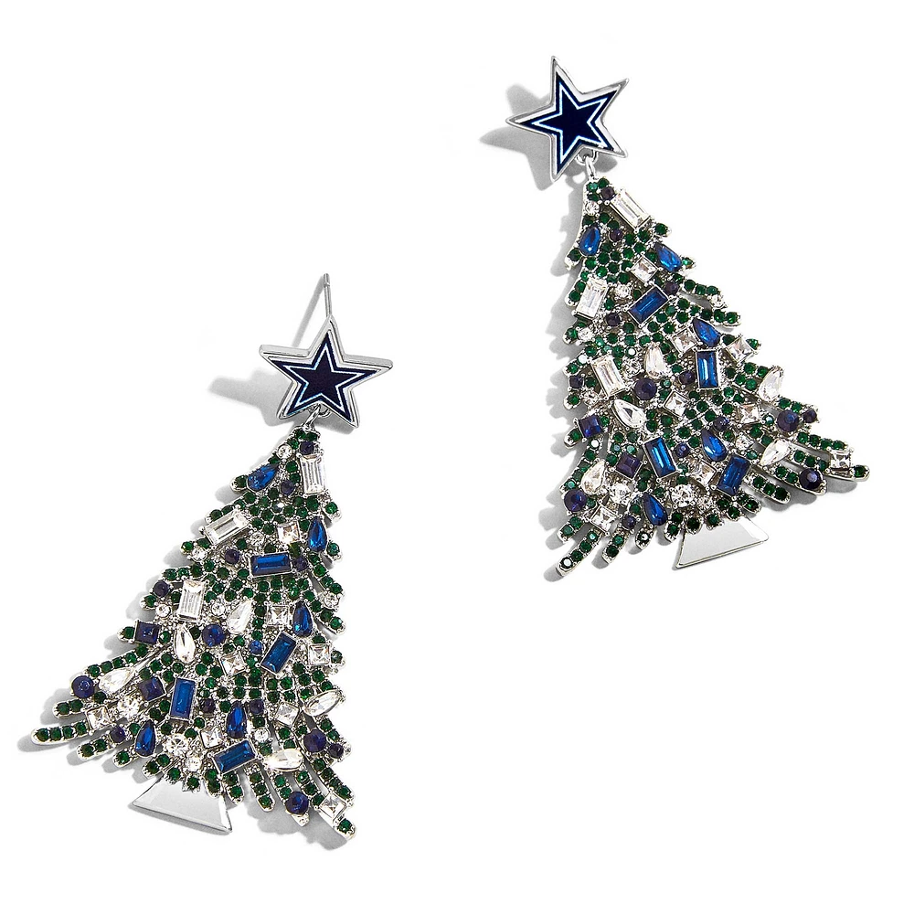 BaubleBar Dallas Cowboys Boucles d'oreilles pendantes en forme d'arbre de Noël