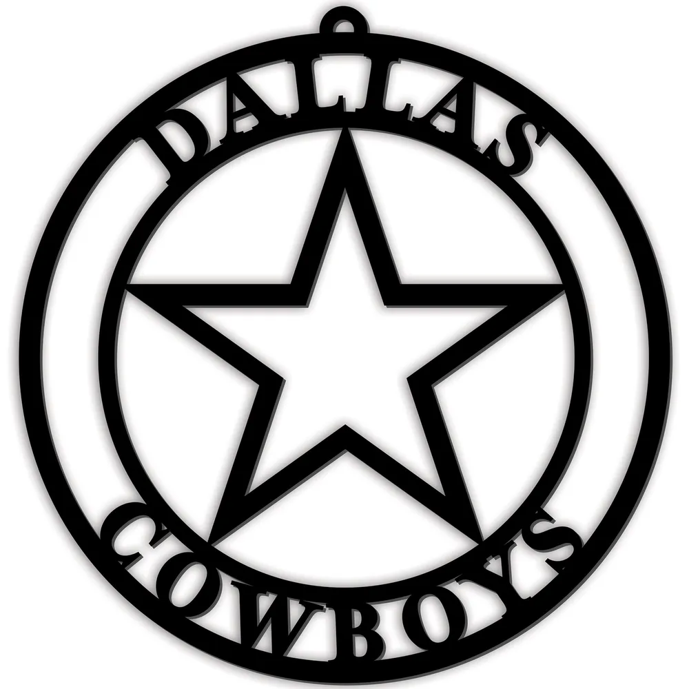 Lids Dallas Cowboys 16'' Team Logo Cutout - Black