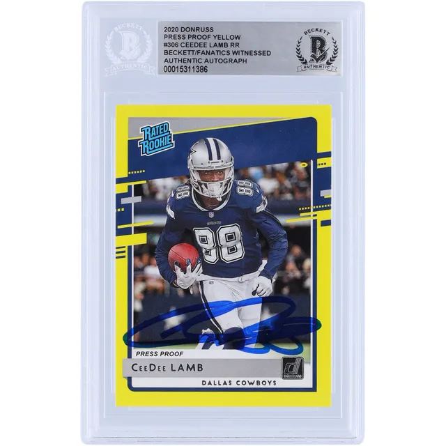 CeeDee Lamb Dallas Cowboys Autographed & Inscribed 2020 Panini