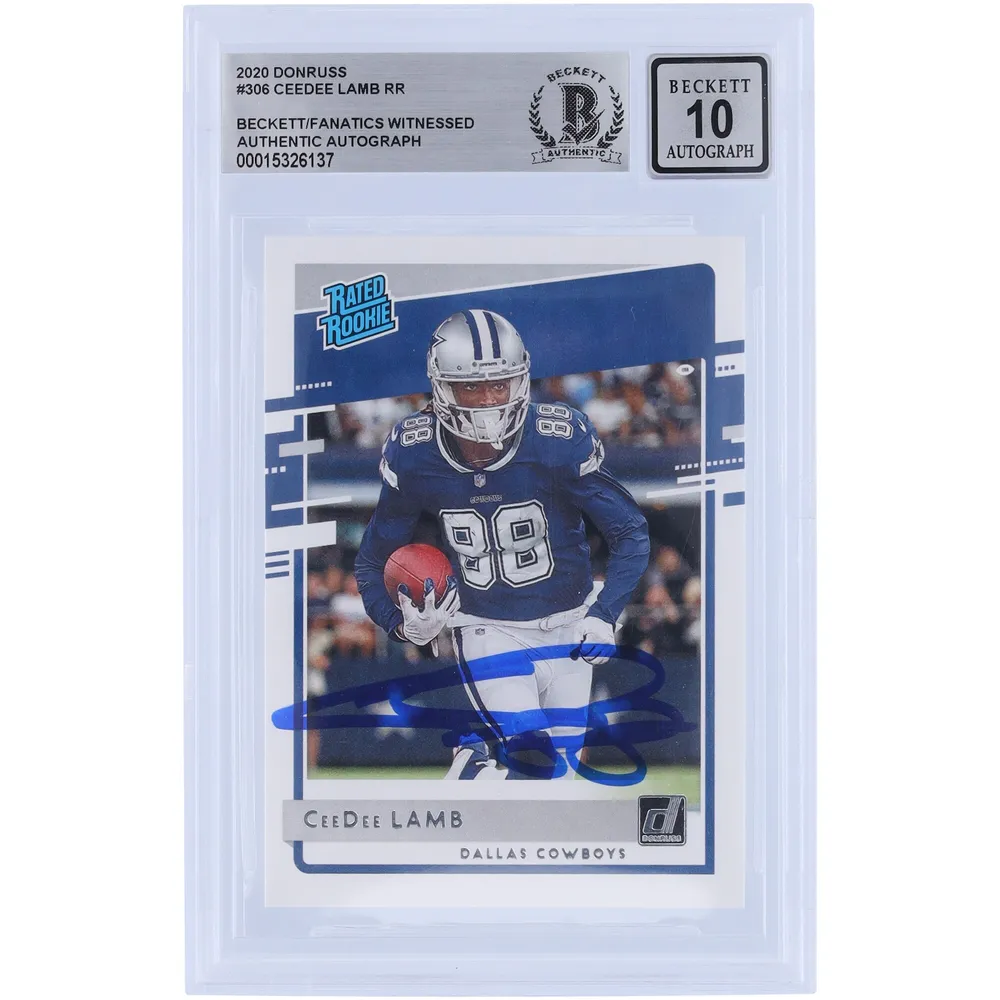 CeeDee Lamb Dallas Cowboys Autographed 2020 Panini