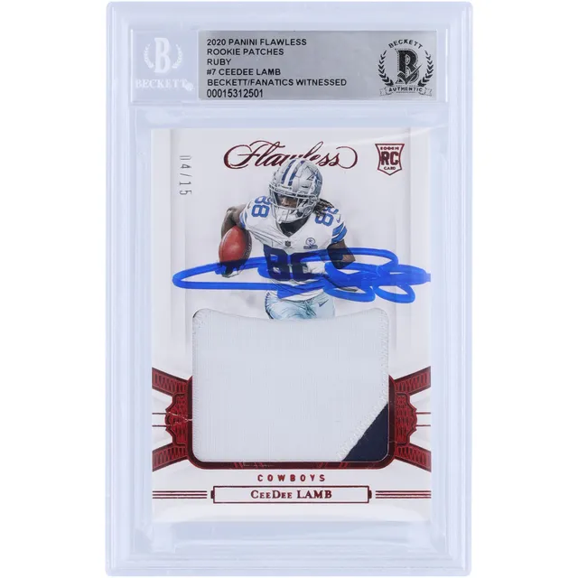 Lids CeeDee Lamb Dallas Cowboys Autographed 2020 Panini Chronicles Vertex  #V-12 Beckett Fanatics Witnessed Authenticated Rookie Card