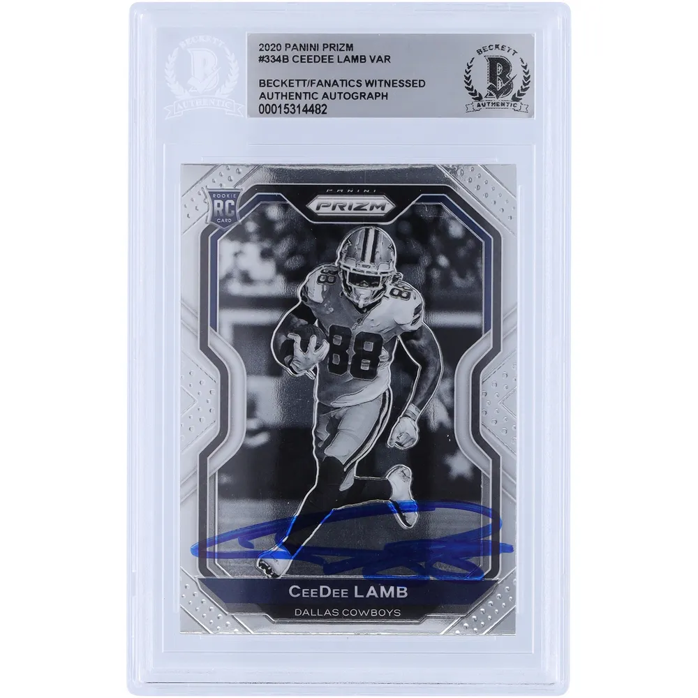 Lids CeeDee Lamb Dallas Cowboys Autographed 2020 Panini Prizm