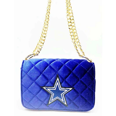 Sac à main à bandoulière en velours Cuce Dallas Cowboys