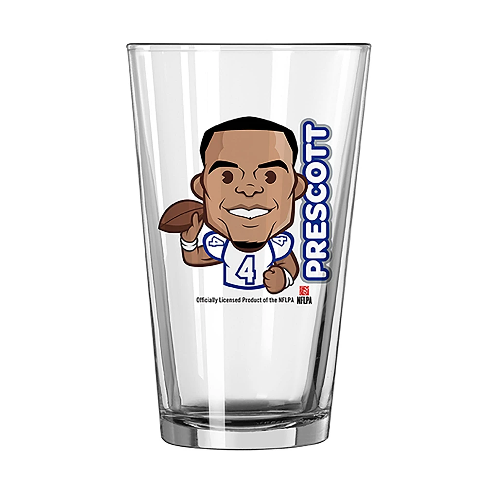 Dak Prescott Dallas Cowboys 16oz. Emoji Pint Glass