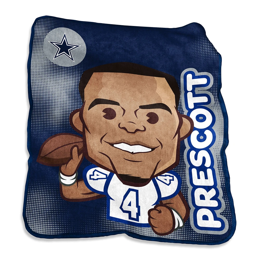 Dak Prescott Dallas Cowboys 50" x 60" Couverture de caricature de joueur