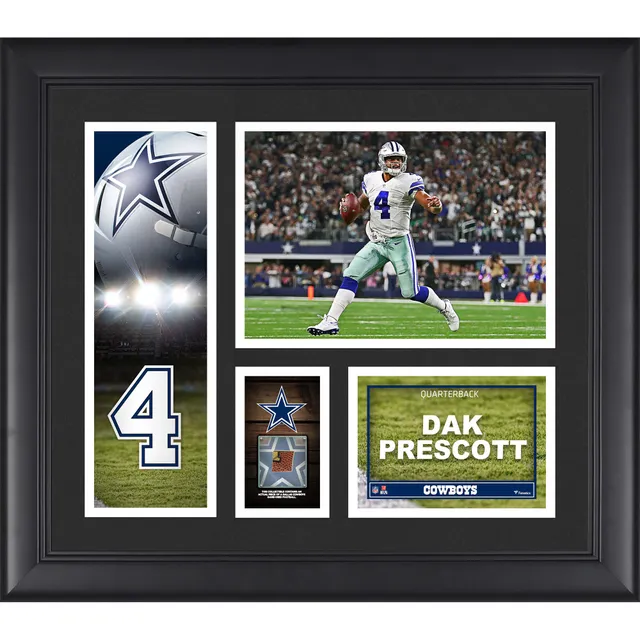 Lids Trevon Diggs Dallas Cowboys Framed Fanatics Authentic 15 x 17  Stitched Stars Collage