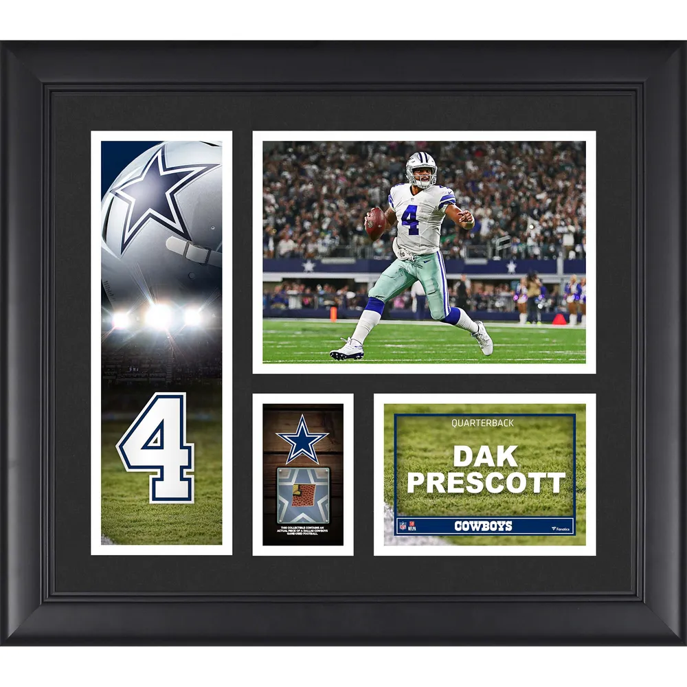 Lids Dak Prescott Dallas Cowboys Fanatics Authentic Framed 15 x 17  Stitched Stars Collage