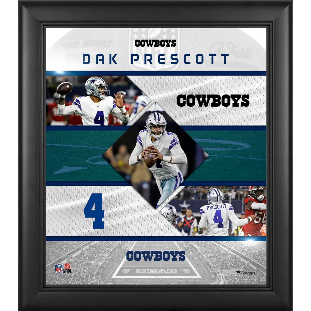 Lids Dak Prescott Dallas Cowboys Fanatics Authentic Framed 15' x 17'  Stitched Stars Collage