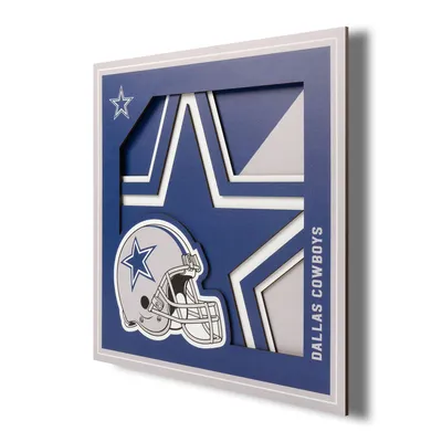 Dallas Cowboys 12'' x 12'' 3D Logo Wall Art