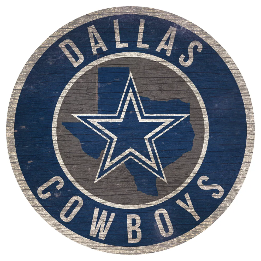 Dallas Cowboys 12 Logo State Sign