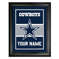 Dallas Cowboys 12'' x 16'' Personalized Team Frame