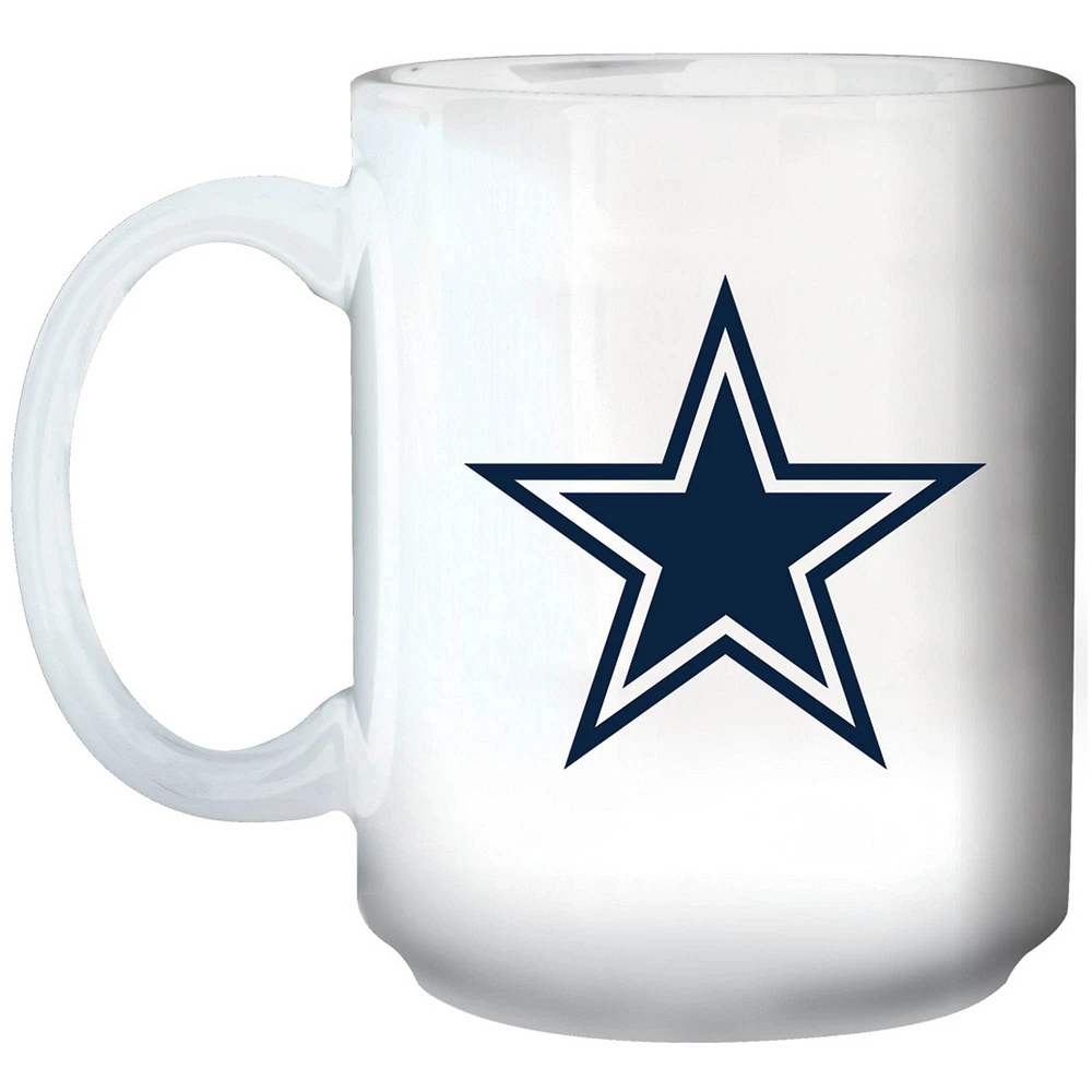 Cowboys de Dallas 15oz. Tasse à logo principal