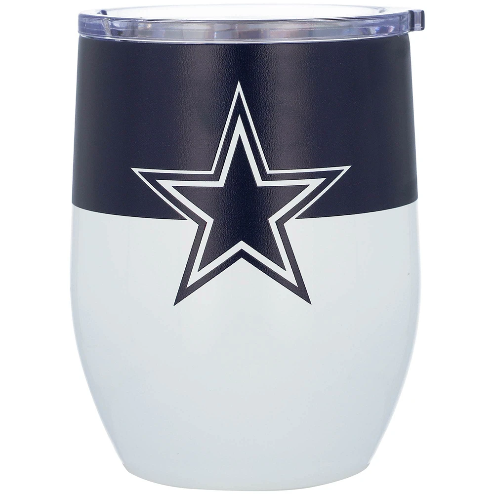 Cowboys de Dallas 16oz. Gobelet incurvé en acier inoxydable colorblock