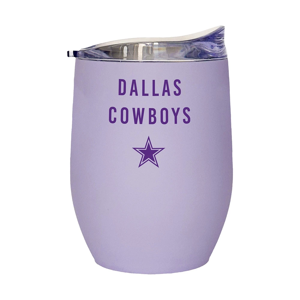 Dallas Cowboys 16oz. Lavender Soft Touch Curved Tumbler