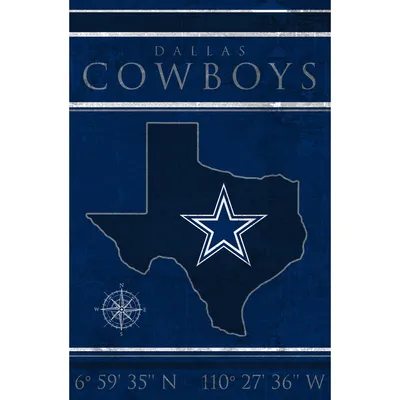 Dallas Cowboys Coordinates 17x26 – Fan Creations GA