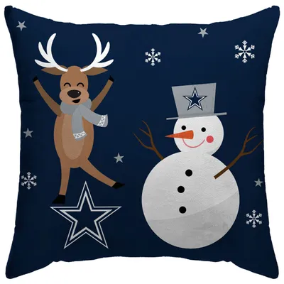 Dallas Cowboys 18'' x 18'' Holiday Reindeer Décor Pillow