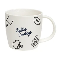 Cowboys de Dallas 18oz. Tasse de meneur de jeu