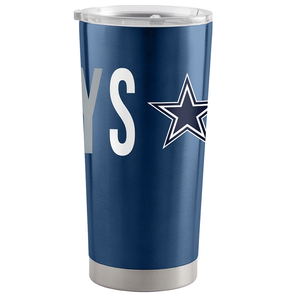 Cowboys de Dallas 20oz. Gobelet aux couleurs de l'équipe en acier inoxydable