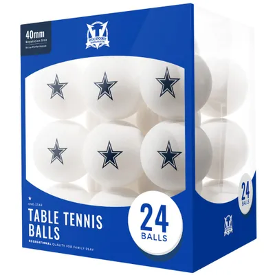 Dallas Cowboys 24-Count Logo Table Tennis Balls