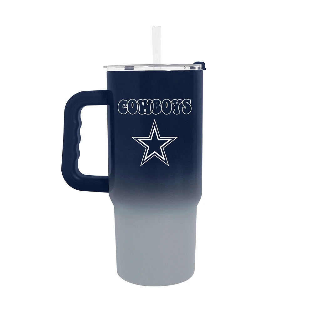 Verre à vin en acier inoxydable ombré Dallas Cowboys de 24 oz