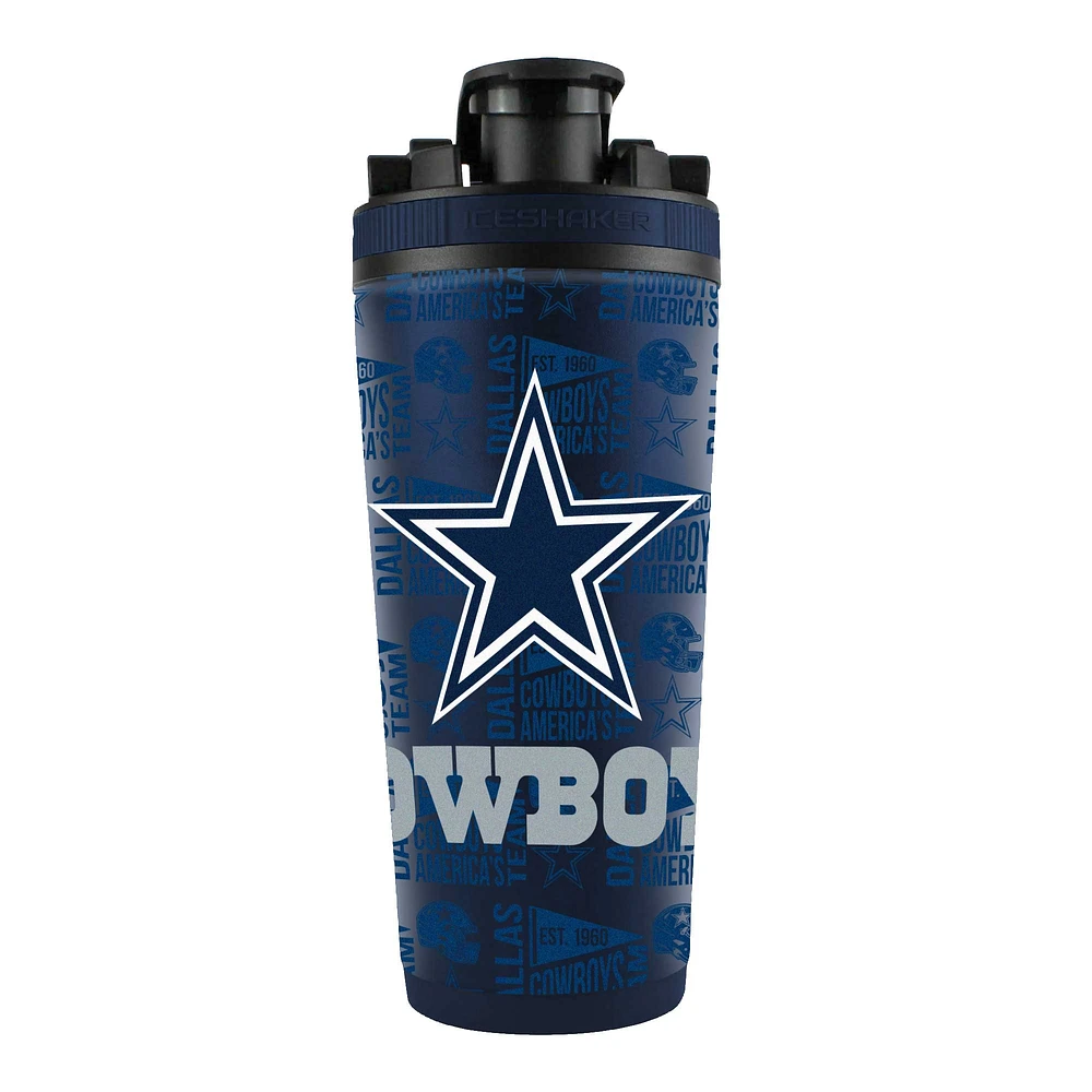 Dallas Cowboys 26oz. 4D Stainless Steel Shaker Bottle