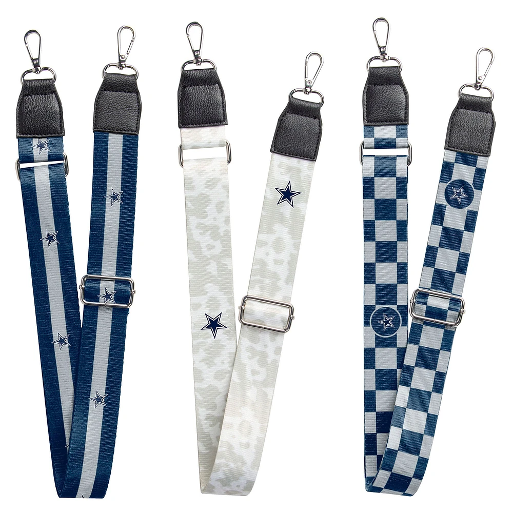 Dallas Cowboys 3-Pack Bag Strap Set