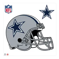 Dallas Cowboys - Autocollant mural repositionnable pour casque d'équipe 36''