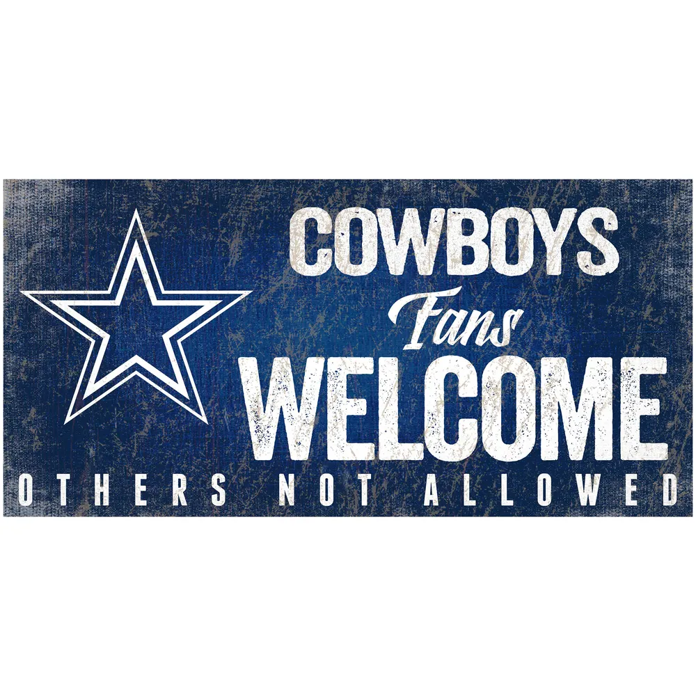 Lids Dallas Cowboys 6' x 12' Fans Welcome Sign