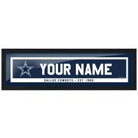 Dallas Cowboys - 6'' x 22'' Personalized Framed Art