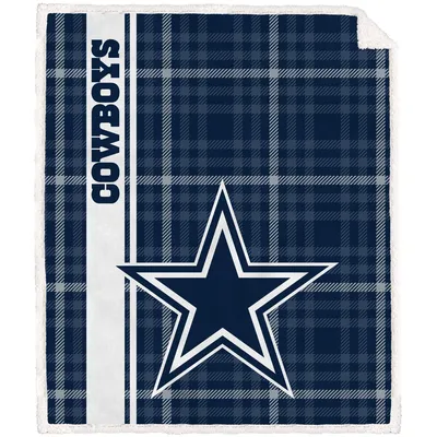 Dallas Cowboys 60'' x 70'' Plaid Flannel Fleece Blanket