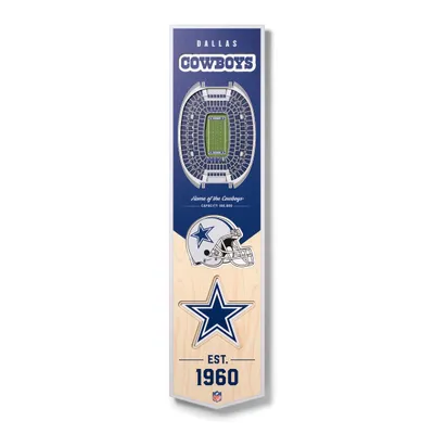 Dallas Cowboys 8'' x 32'' 3D StadiumView Banner