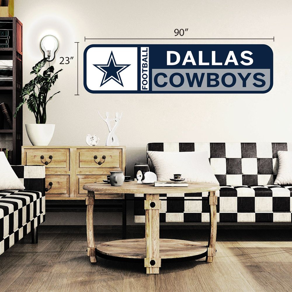 Dallas Cowboys 90'' x 23'' Team Logo Repositionable Wall - Decal