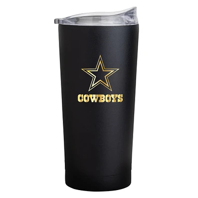 Dallas Cowboys Black Foil 20oz. Powder Coat Tumbler