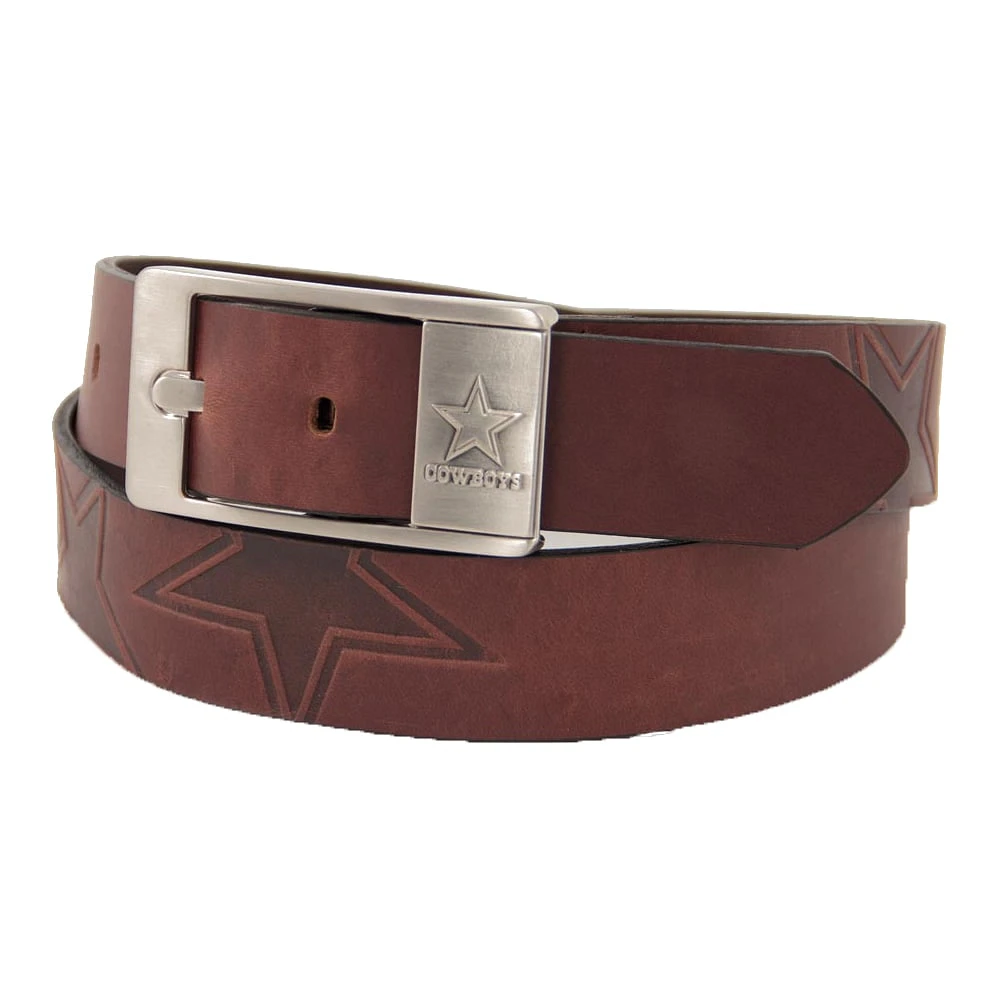 Ceinture en cuir Brandish des Cowboys de Dallas - Marron