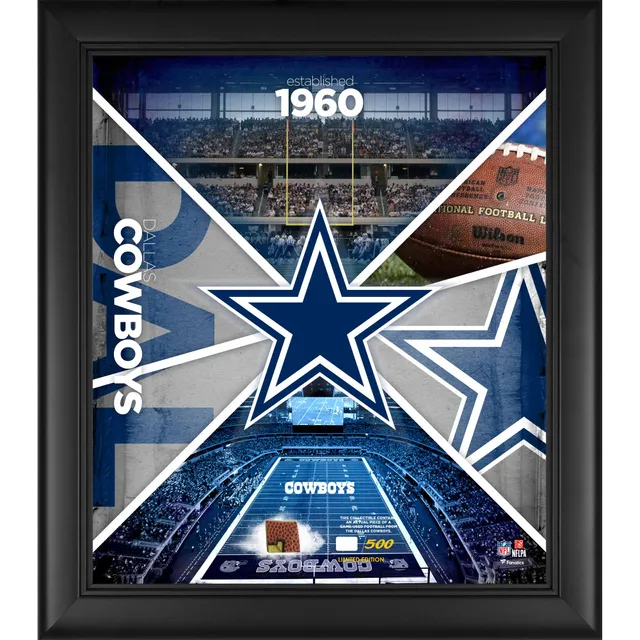 CeeDee Lamb Dallas Cowboys Fanatics Authentic Framed 15 x 17 Impact Player Collage with A Piece of Game-Used Football - Limited Edition 500