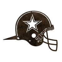 Dallas Cowboys Metal Garden Art Helmet Spike