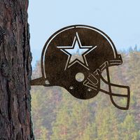 Dallas Cowboys Metal Garden Art Helmet Spike