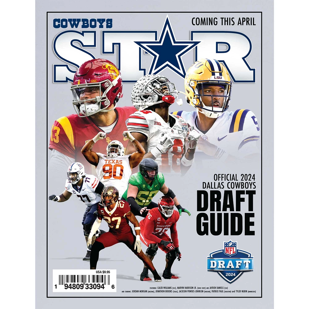 Dallas Cowboys Star Magazine Official 2024 NFL Draft Guide