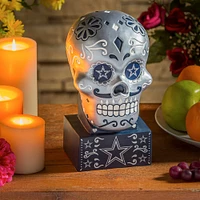 Dallas Cowboys Team Color Sugar Skull Statue