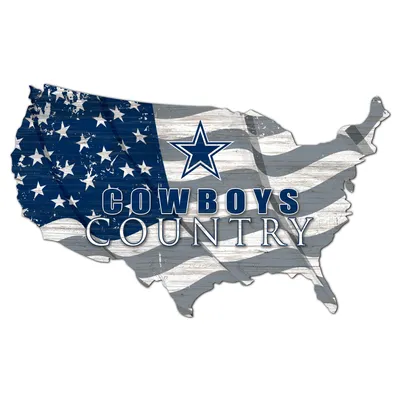 Dallas Cowboys USA Flag Cutout Sign