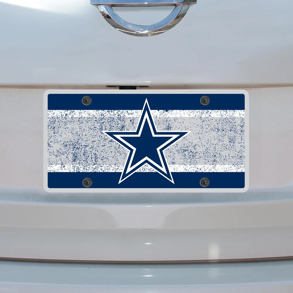 Dallas Cowboys Vintage Acrylic Cut License Plate