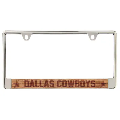 Dallas Cowboys Wood Design Acrylic License Plate Frame