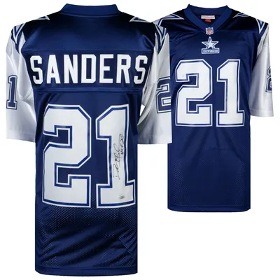 Men's Mitchell & Ness Deion Sanders Navy Dallas Cowboys 1995 Authentic Retired Player Jersey